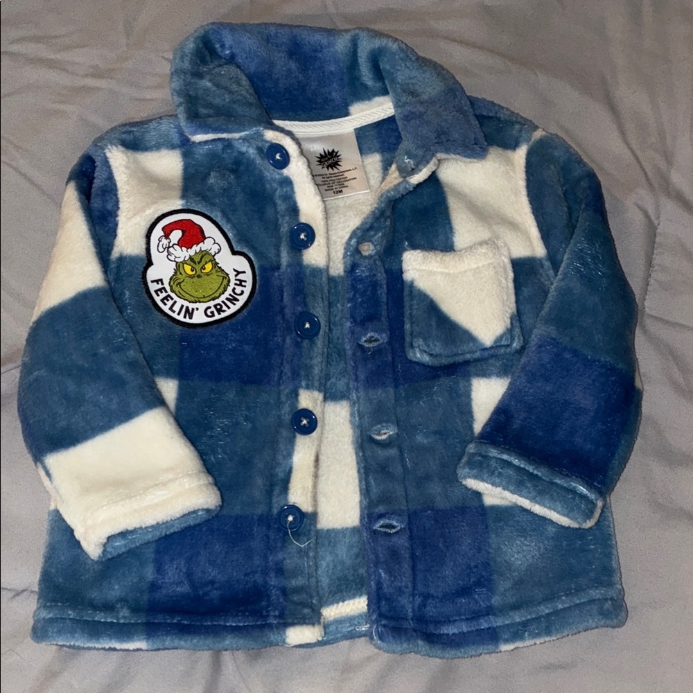 💙🎄The Grinch furry Jacket